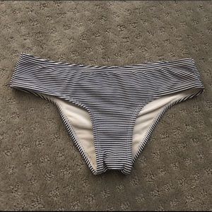 blue and white striped bathing suit bottoms!